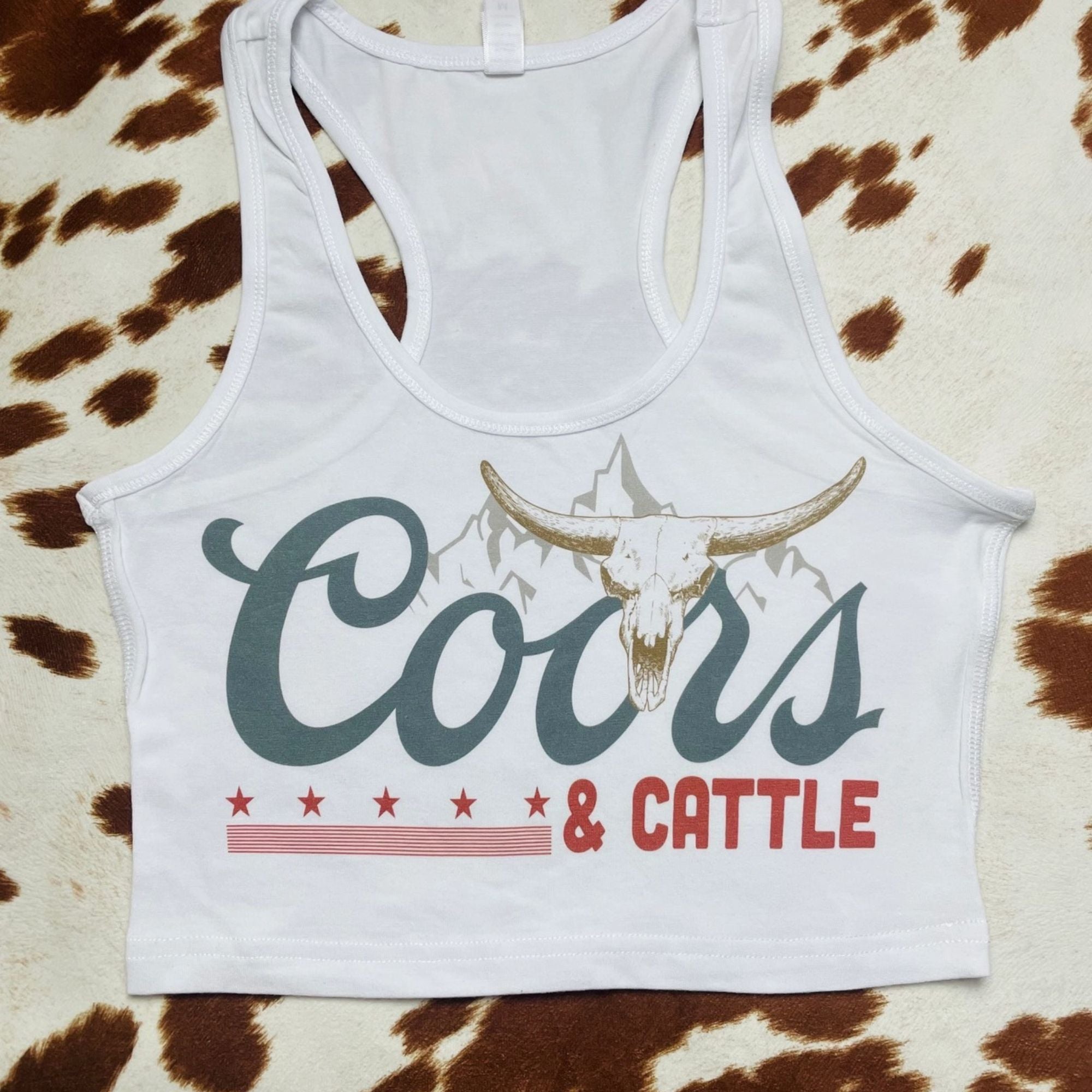 Coors & Cattle Crop Tank