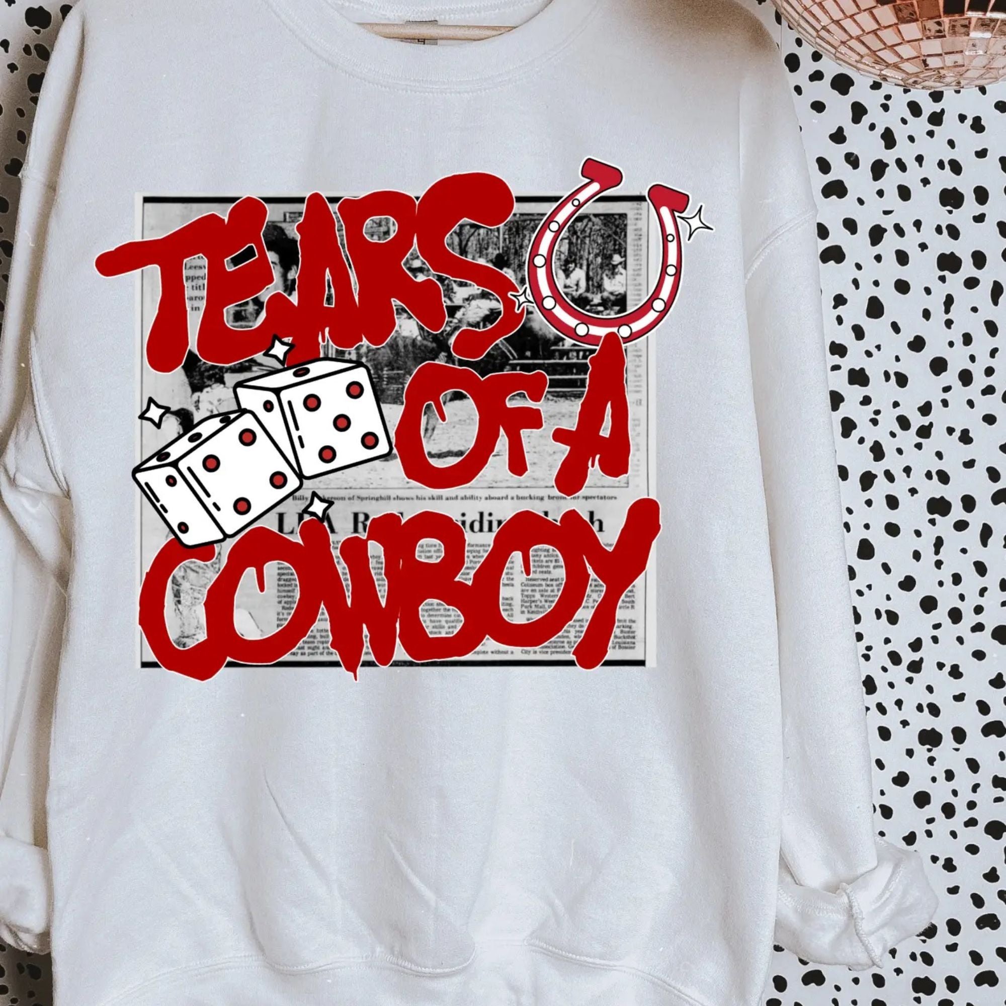 Tears of a Cowboy Crewneck