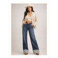 Desert Drift Cuffed Wide Leg Jeans