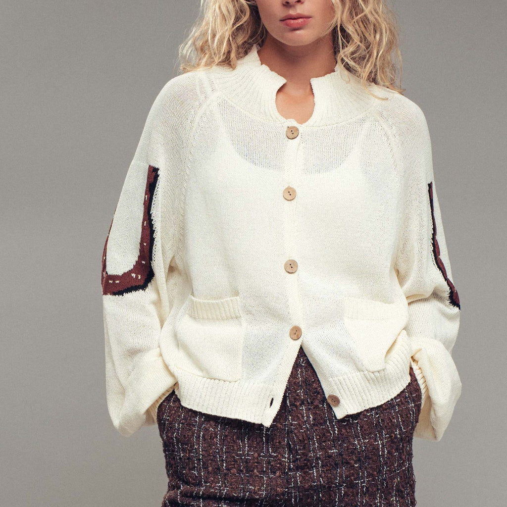 Rustic Rodeo Horse Cardigan