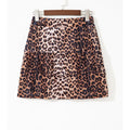 Wildcat Leopard Patchwork Mini Skort
