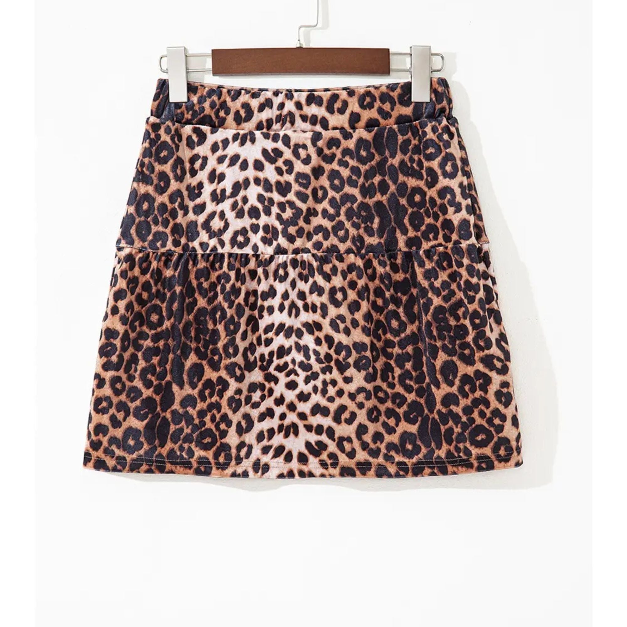 Wildcat Leopard Patchwork Mini Skort