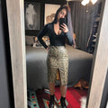 Desert Viper Midi Skirt
