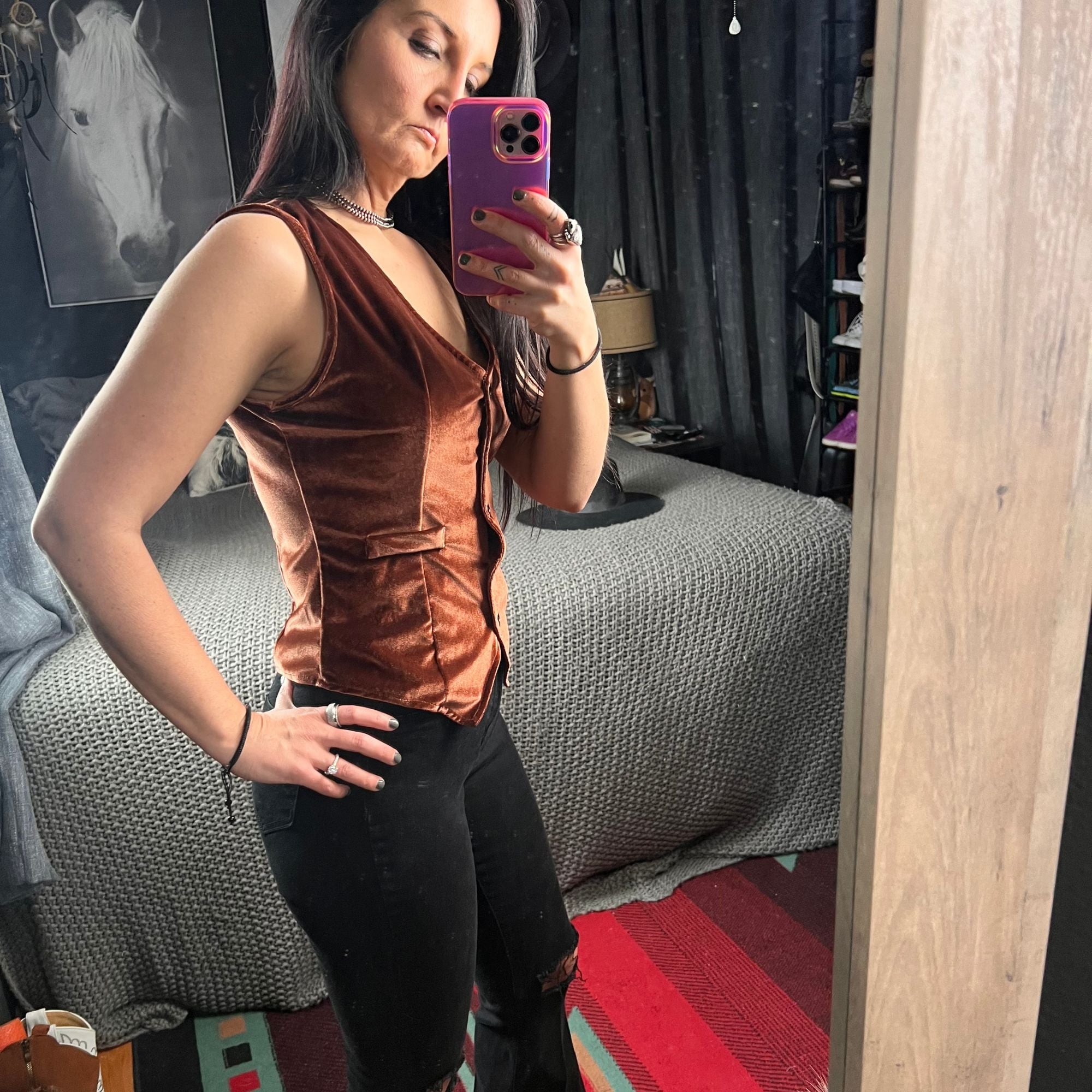 Desert Moon Velvet Vest